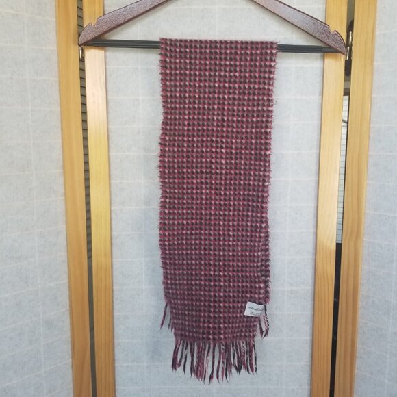 Men's Bloomingdales 100% Cashmere Plaid Scarf Shrunk READ - Picture 5 of 5